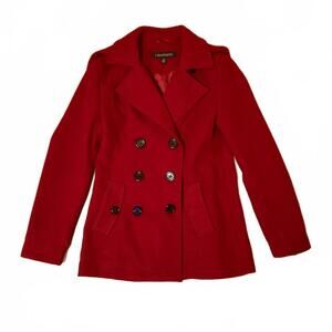 Madison Women's Bold Red Peacoat